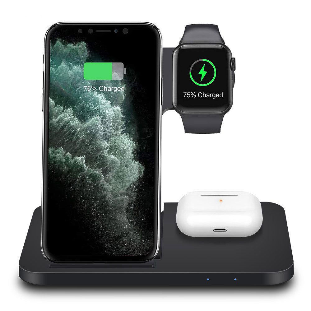 Folding 3 in 1 wireless charger 15W fast charge