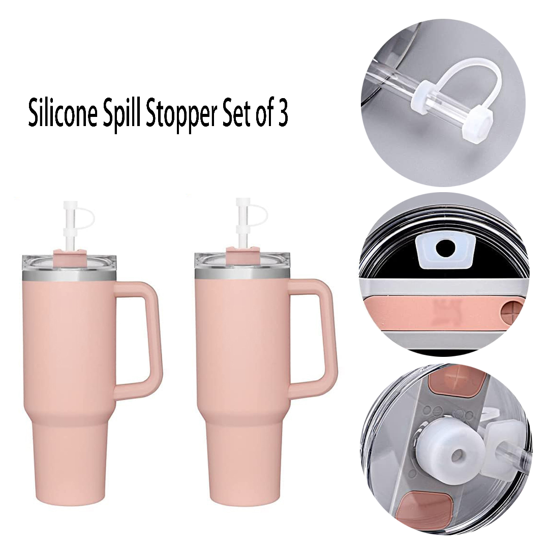 Silicone Spill Proof Stopper 2.0 Straws Plug Tips Cap Tumbler Straw Cover for Stanley Cups