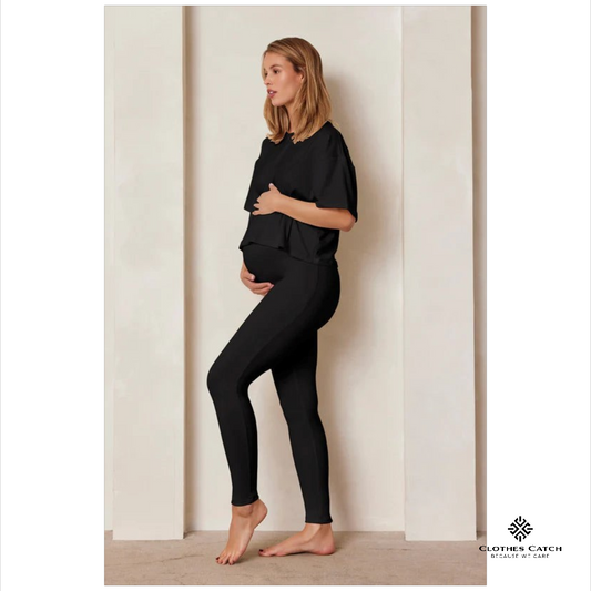 MotherlyComfort Flex Leggings: Stylish Maternity Essential