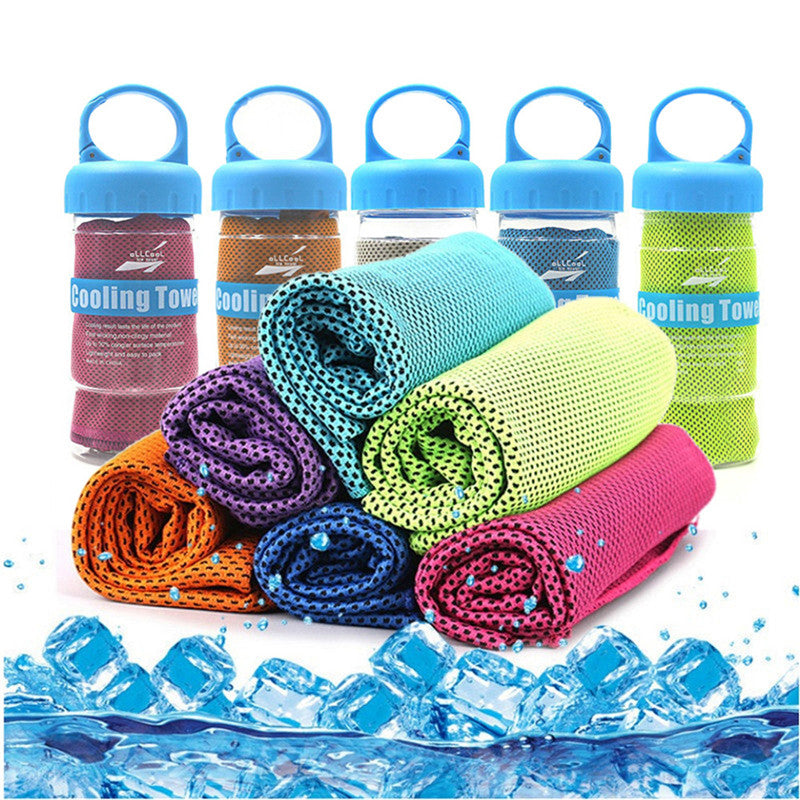Toalla deportiva de microfibra, toalla de enfriamiento rápido de secado rápido, toallas de enfriamiento instantáneo duraderas de verano para Fitness Yoga