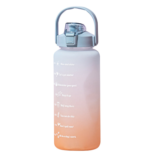 Vaso con pajita para botella de agua de gran capacidad de 2L