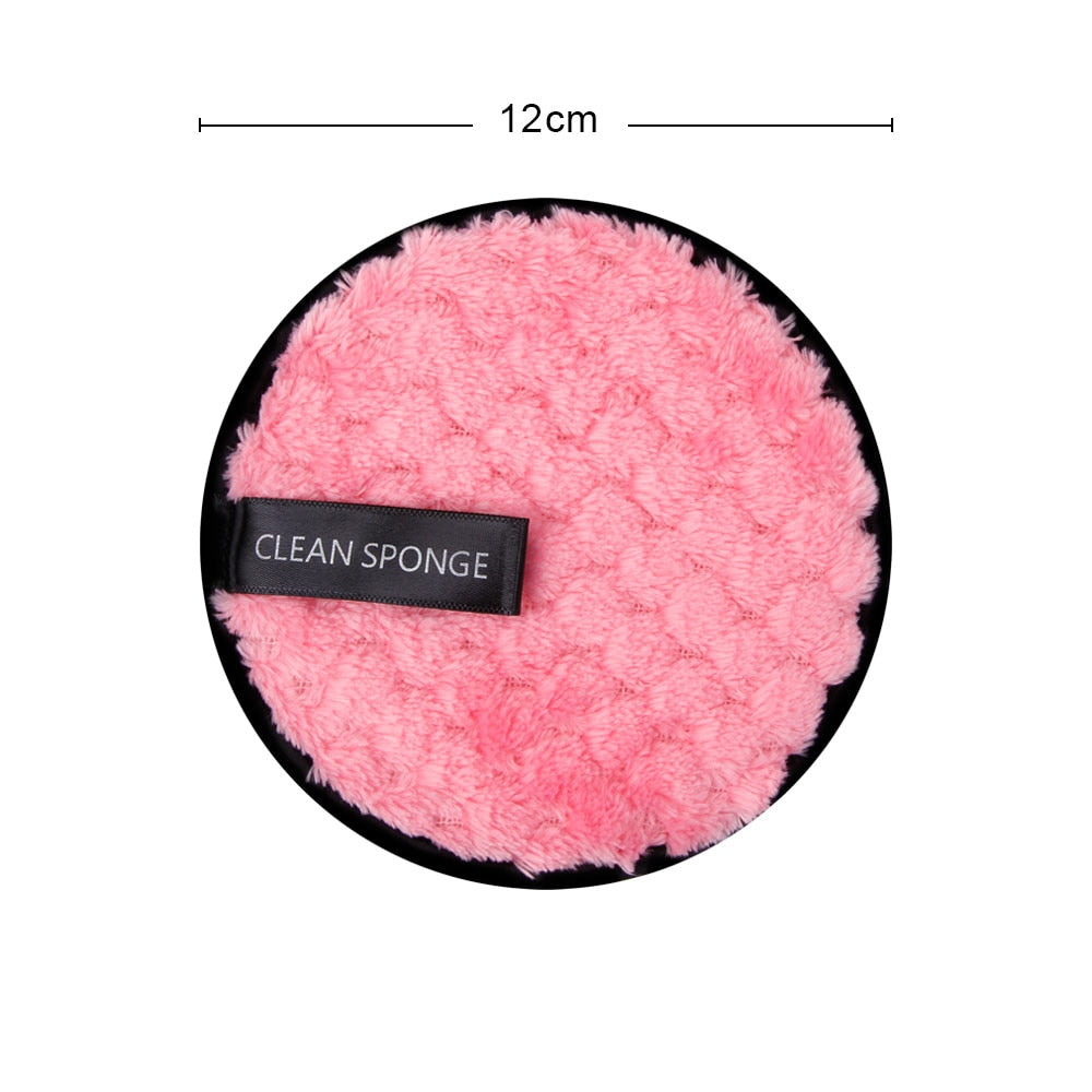 1/3Pcs Makeup Remover Pads Microfiber Reusable Face Towel Make-up Wipes Cloth Washable Cotton Pads Skin Care Cleansing Puff